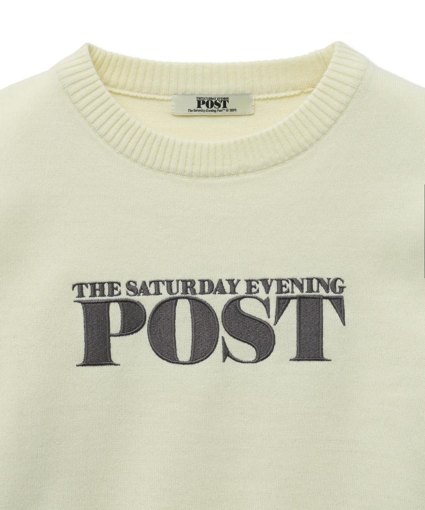 THE SATURDAY EVENING POST Cutout Knit_Ivory
