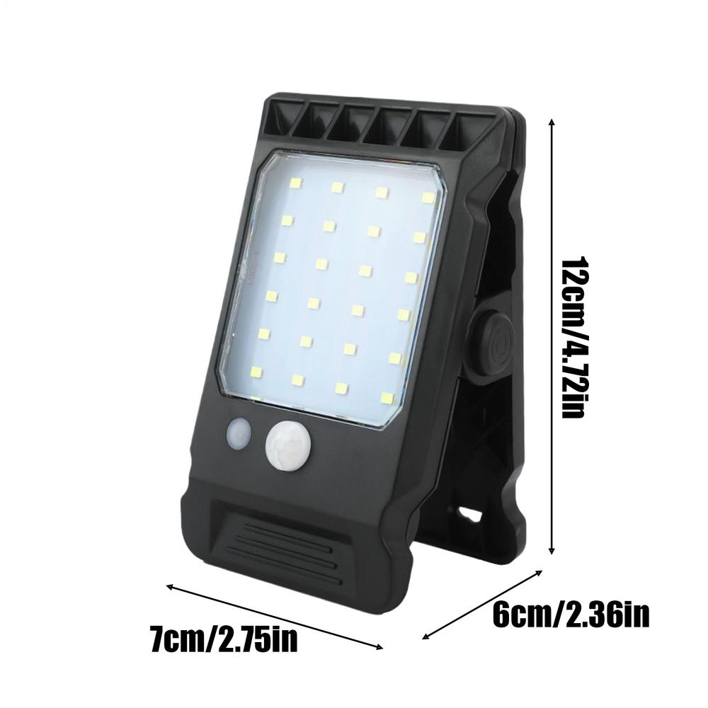 Clip On Solar Lights Outdoor Waterproof Smart Sensor Deck Lights 3 Modes Lamp Decoration For Umbrella Garden Yard Fence Gate