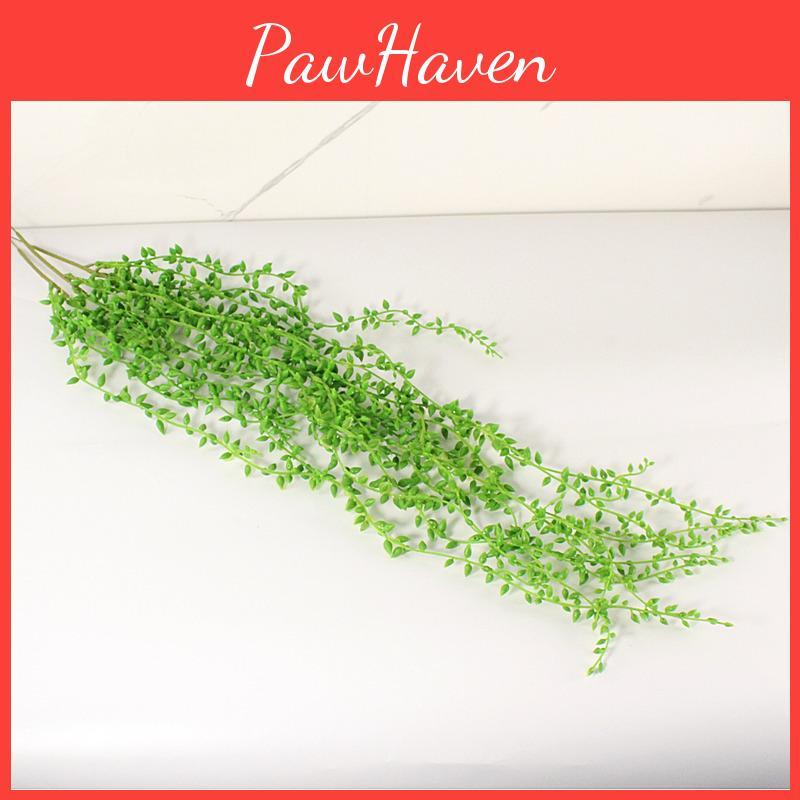 Wall Senecio Rowleyanus Hanging Basket Decoration Plastic Flower Vine