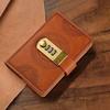 PU Cover PU Notebook with Lock Line Office Notebook A7 Notebook with Lock  Leather Journal Office