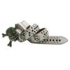 Men's Crystal Rhinestone Belt, Full Inlaid Leather, Hip Hop Punk Style, Unisex Trendy Wide Belt
