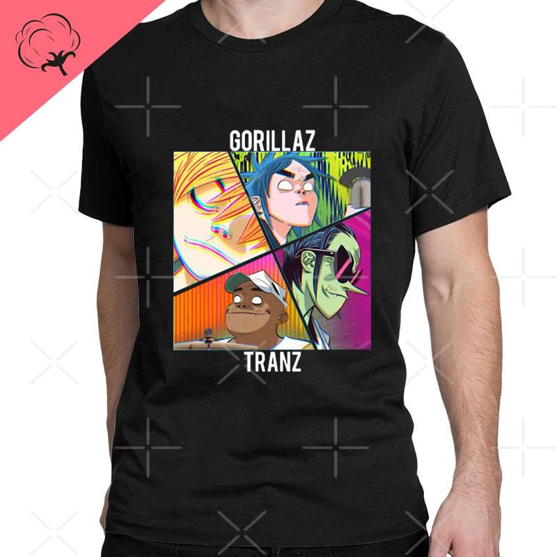 2026 New Funny Music Band Gorillaz Demon Days Casual TShirts Boy Crazy Tees Round Collar Short Sleeve T Shirts Clothing T Shirt