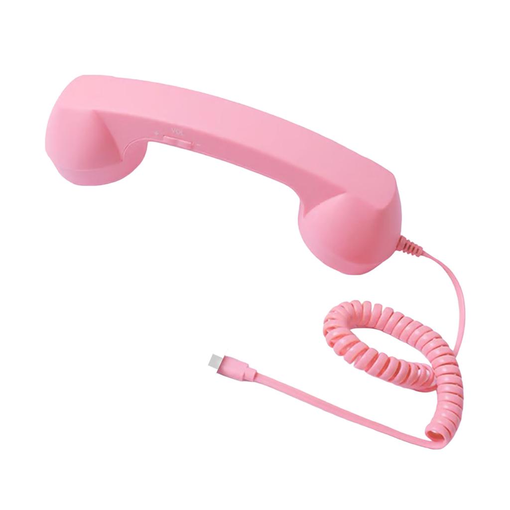 Retro Phone Handset Cellphone Landline Converter for iPhone&Android, Type-C/Wireless Bluetooth Old Fashioned Telephone Receiver