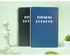 English Daily Fitness Plan & Exercise Check-in A5 Coil Notebook