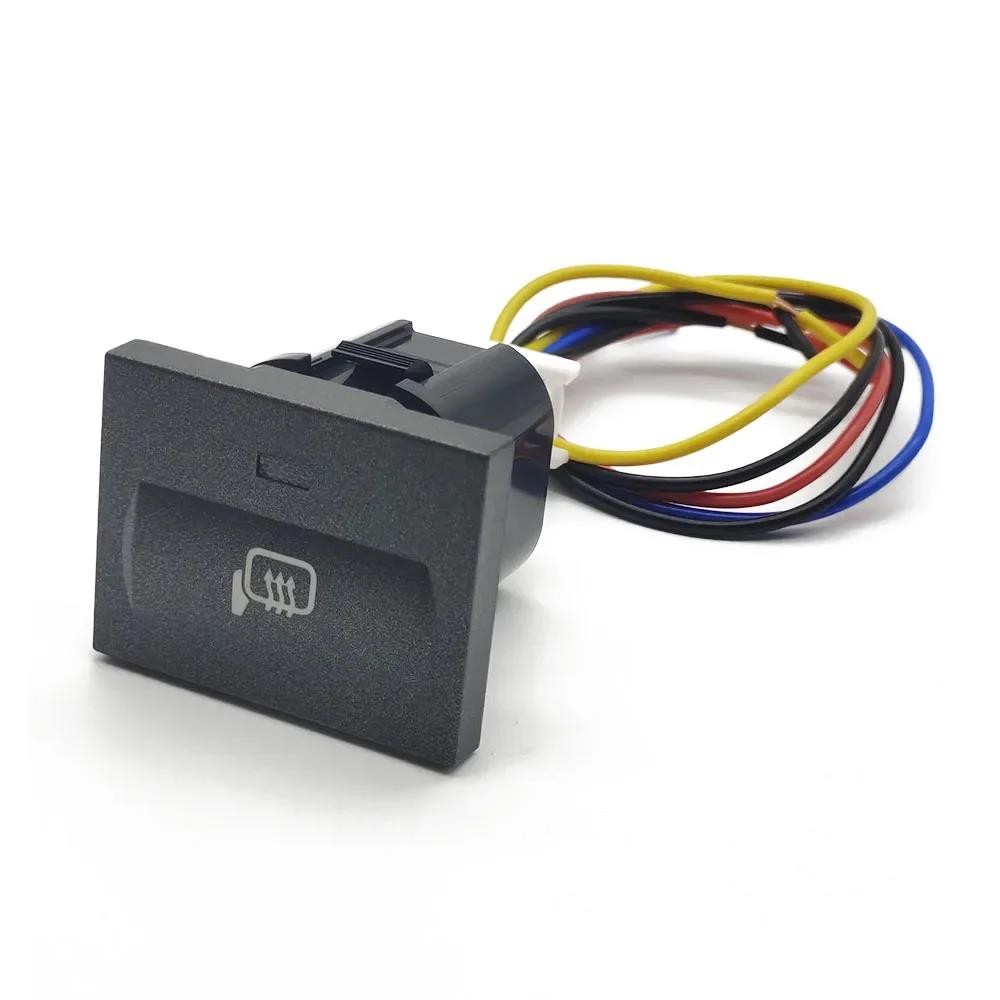 Car Red LED DRL Light Packing Radar Power On Off Camera Mirror Switch Button For Ford Focus 2 Mk2 2009 2010 2011 Accessories