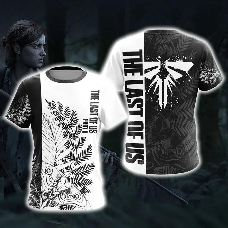 2024 Summer Hot Selling 3D Games Print the Last American Men's and Women's T-shirts Large Size Loose Short-sleeved Casual Top
