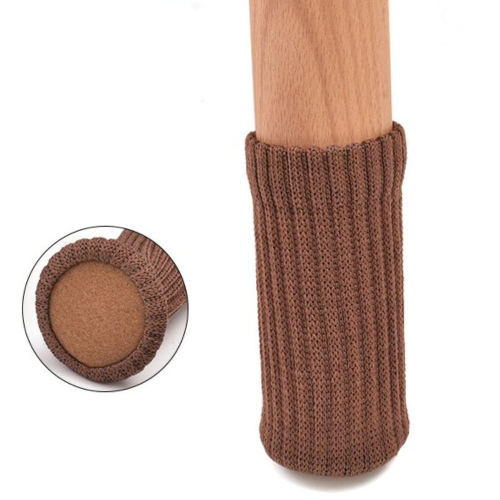 24Pcs Anti-Slip Knitted Furniture Legs Sock Silent Floor Protector Chair Feet Cap  Building