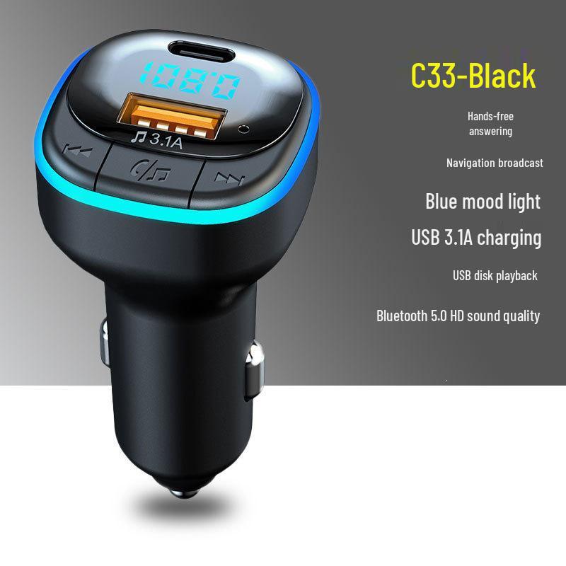 New Car Bluetooth Charger & FM Transmitter with MP3 Player