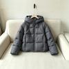 New puff down cotton clothes women's short hooded loose small bread clothes thickened warm jacket women