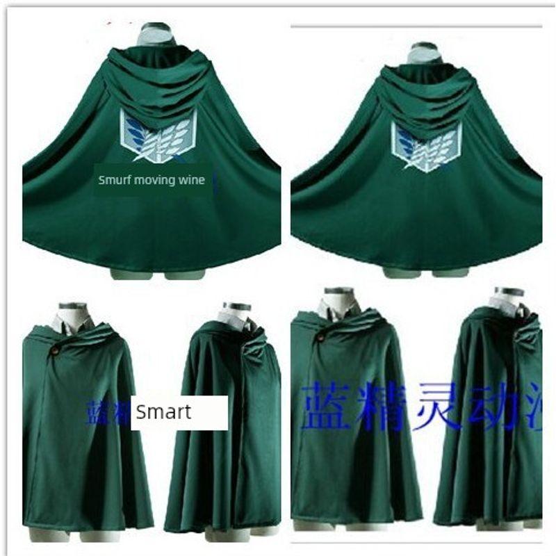 Halloween Attack on Titan Survey Corps Freedom Wing Commander Cloak Cape Cosplay Anime Costume