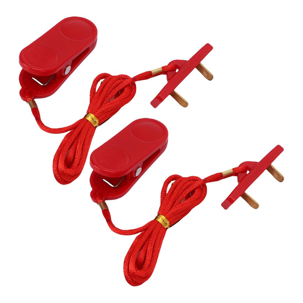 2pcs Treadmill Security Key Universal Rectangular Double Insert Running Machine Emergency Stop Switch for Gym
