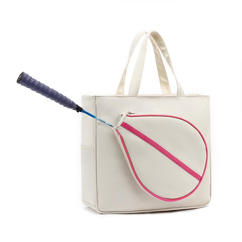 Spot Single Shoulder Tennis & Badminton Bag with Shoe Compartment, Large Capacity, Lightweight Sports Training, Professional Racket Bag