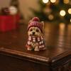 Mini Speelgoed 2026 Hond Kerst Adventskalender, 24 Dagen Puppy Beeldjes Aftellen Avond Verrassing 2D Acryl Schattige Verzamelbare Ornamenten voor Liefhebbers,