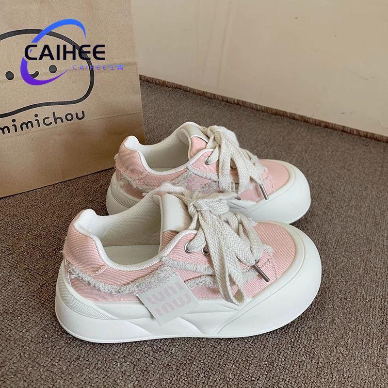 

Platform white shoe bread 2025 new popular cute summer breathable women s shoes casual sports shoes canvas shoes women 35