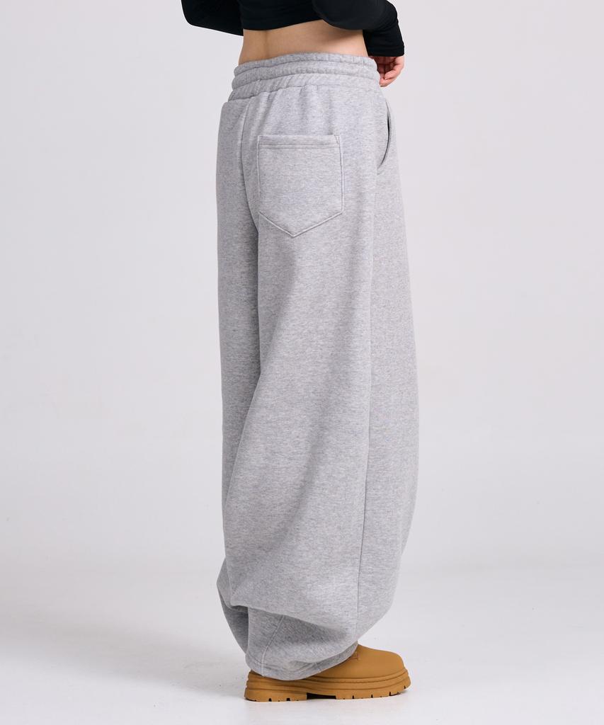 Osillos D18 Triple Pintuck Balloon Sweatpants_Melange