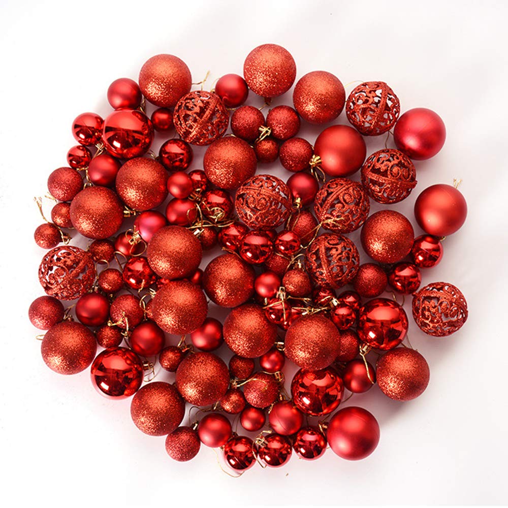 Christmas Luxury Set of Christmas Tree Gorgeous and Perfect for Christmas Beautiful Gold Ball Christmas DIY E-Fly Ornaments, 100, Ornaments, Stylish,