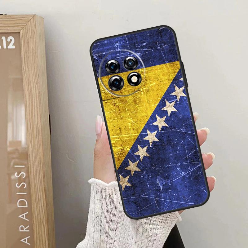 Bosnia Flag Case For OnePlus Nord CE 5 3 4 Lite N20 N30 OnePlus 13T 10T 8T 11 12 13 15 R 9 10 Pro Cover