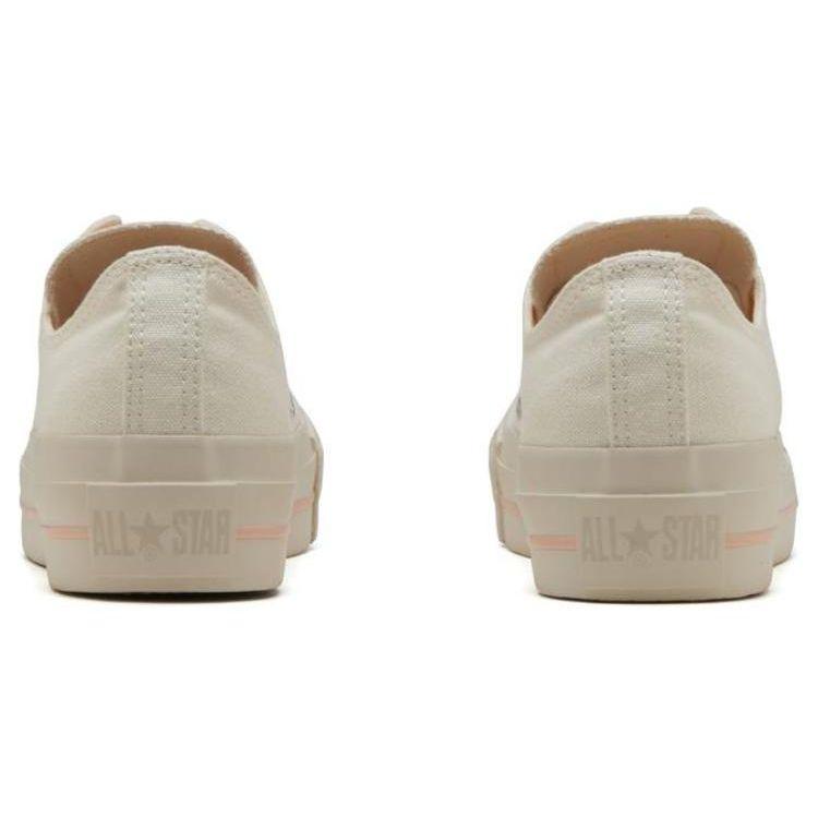 Converse All Star Plts Rubber Patch Ox Durable Shock Absorption Low Top Canvas Shoes Women sneaker White 31311530