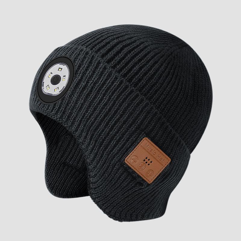New Rechargeable Luminous Bluetooth Headset Outdoor Warm Knitted Hat