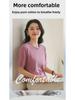 Spring Cotton Knit Short Sleeve Outerwear - Round Neck Loose Fit Solid Color Top