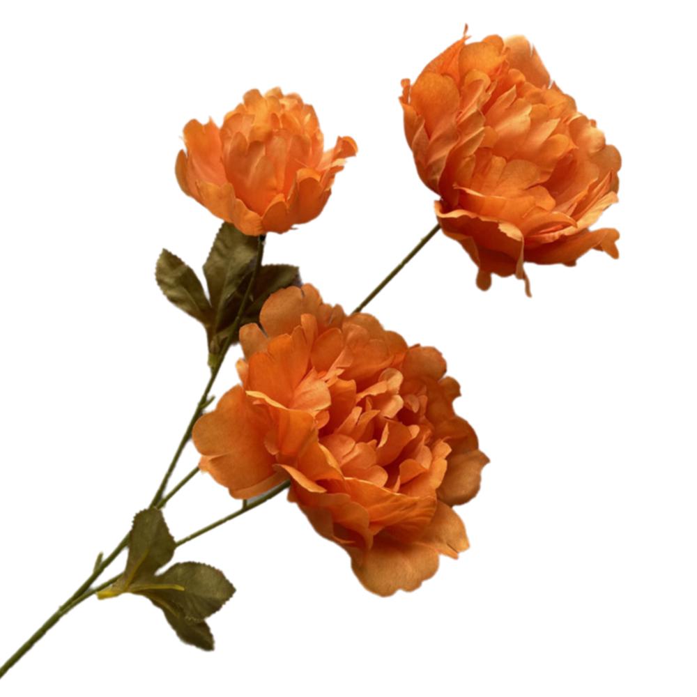 3 Heads Lifelike Flowers Multicolor Faux Flower Peony Peony Artificial Flower  Home Decoration