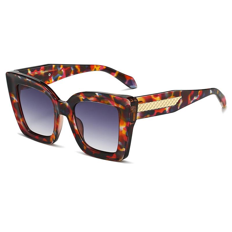 New trendy versatile sunglasses, high-end European and American simple square versatile men's and women's sunglasses