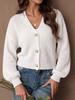 Women S Short Cardigan Sweater Pearl Button Casual Outerwear