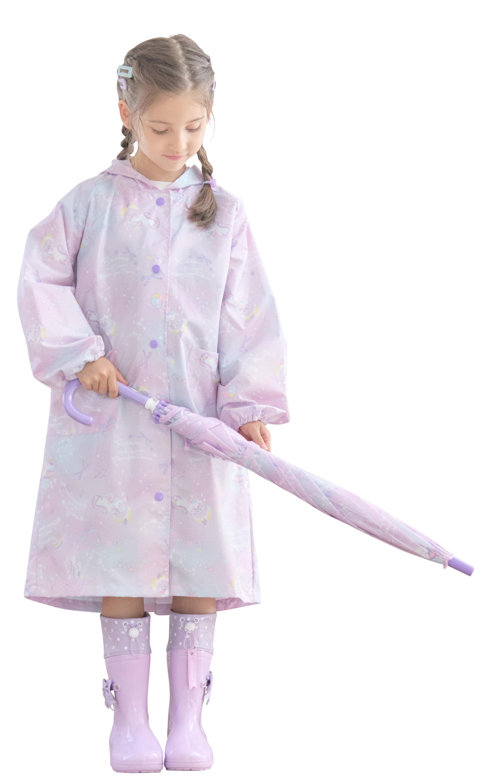 

Raincoat for Suitable for School for Girls and Jewelry Candy Storage Pouch Unicorn 130cm [Arisana] Kids, Bags, Children, Pattern, Pattern, Included,