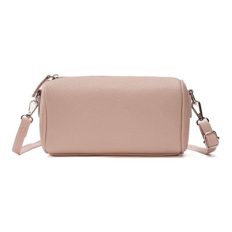 Fashionable, Versatile, Lightweight, Zipper, Large-capacity Casual Single-shoulder Crossbody Bag, Small Round Pillow Bag