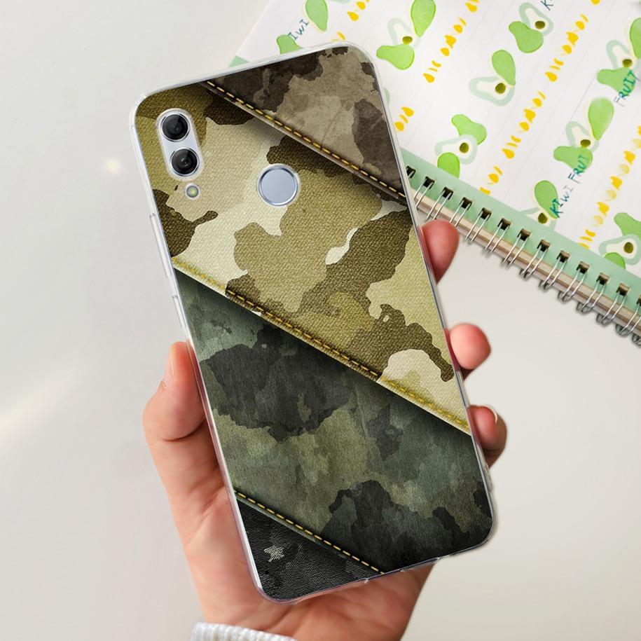 For Honor 10 Lite Case Honor 10i Shockproof Cover HRY-LX1T HRY-LX2 Stylish Flower Soft Silicone Clear TPU Funda For Honor10 Capa