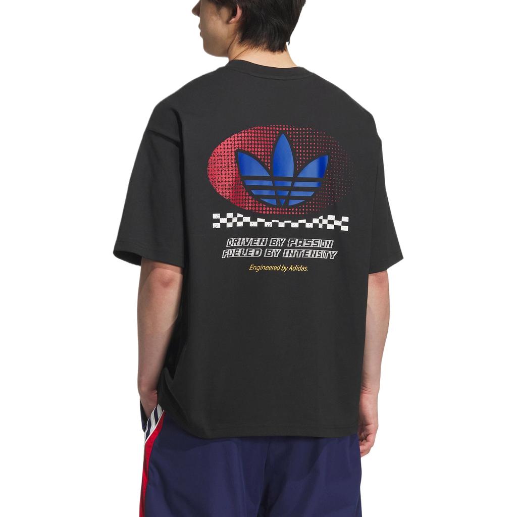 Adidas Originals T Shirts Men's Black Crew Neck Moderate KH1197