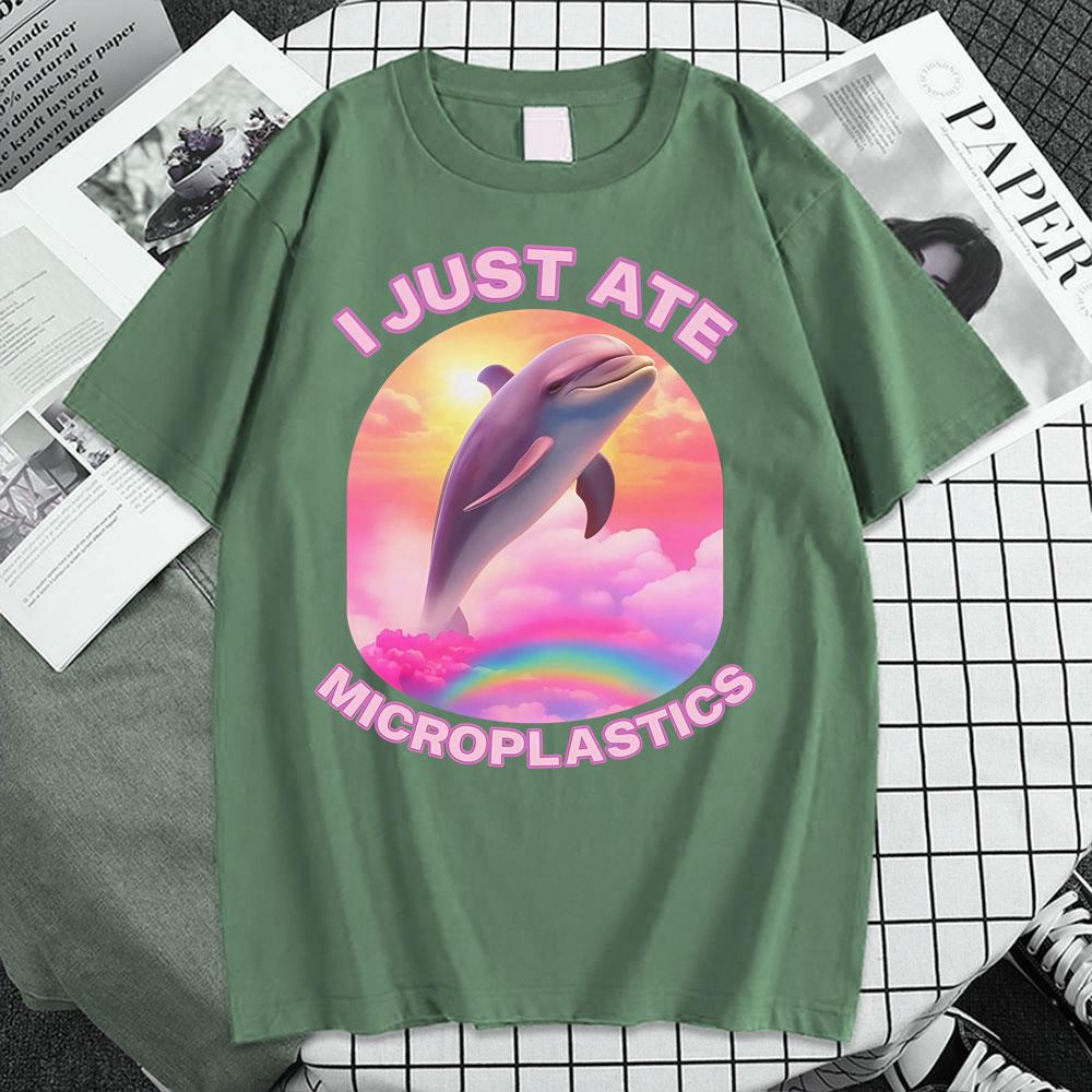 How It Feels To Eat Microplastics T Shirts Funny Meme Graphic Tshirts Unisex Women High Quality Vintage Summer Tops ONeck Tshirt