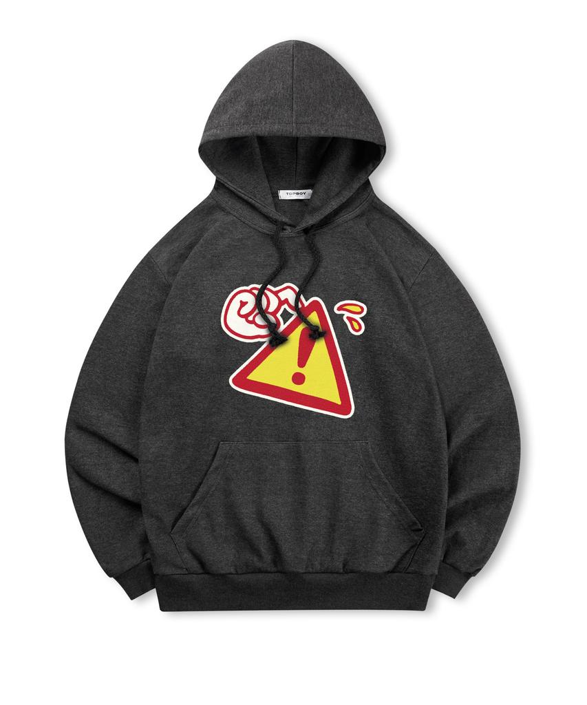 [Non-Fleece Or Fleece] Cursion Print Hooded Sweatshirt (C Type)