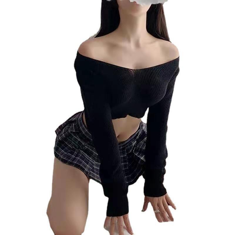 JK sweater uniform short sexy lingerie pure and cute campus transparent temptation passion suit pure desire wind