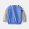 Trendy New Arrival Children's Hoodie Cartoon Print Fashion Patchwork Boys' Long-Sleeved Casual Outerwear Sporty Hoodie