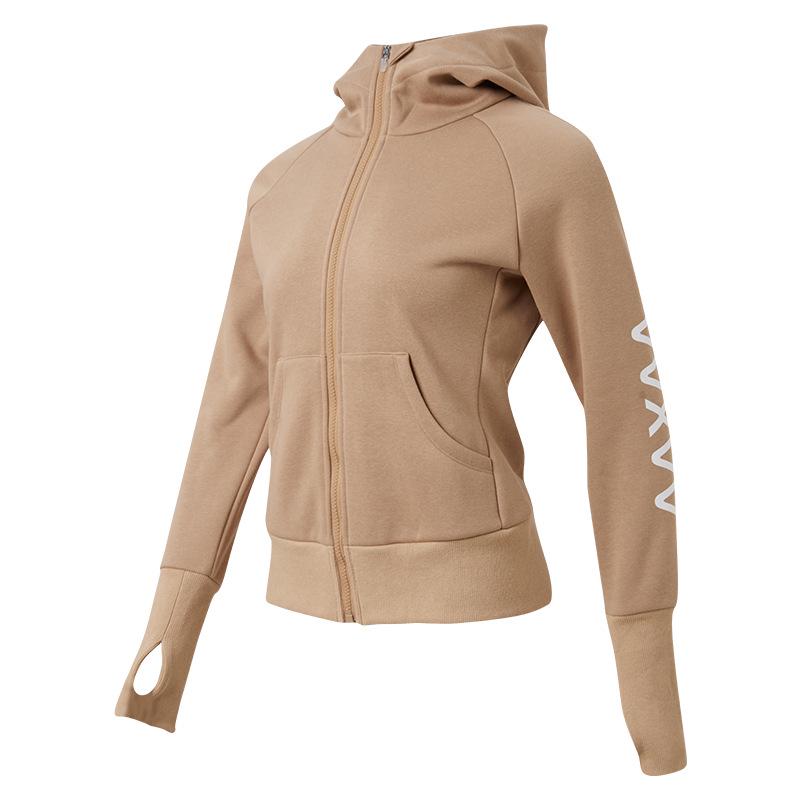 

Женская флисовая куртка с капюшоном на весну-осень - Идеальна для утренних пробежек, йоги и активного отдыха XL (57.5-65 kg)