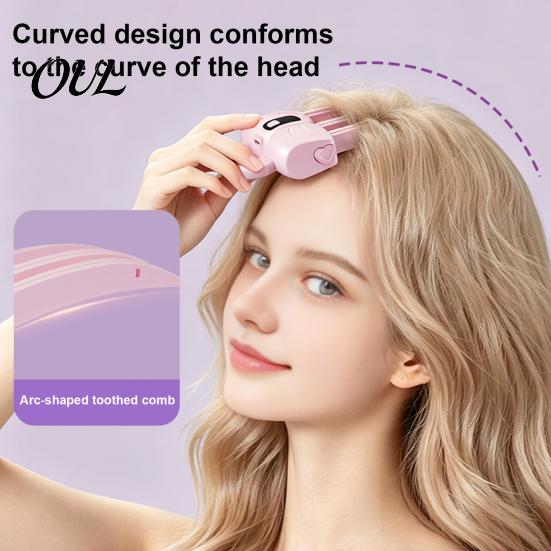 Professional Hair Root Lift Heated Clip, LCD Display Wireless Volumizing Travel Friendly Tool 2 Temperature Adjustable Electric Styling for