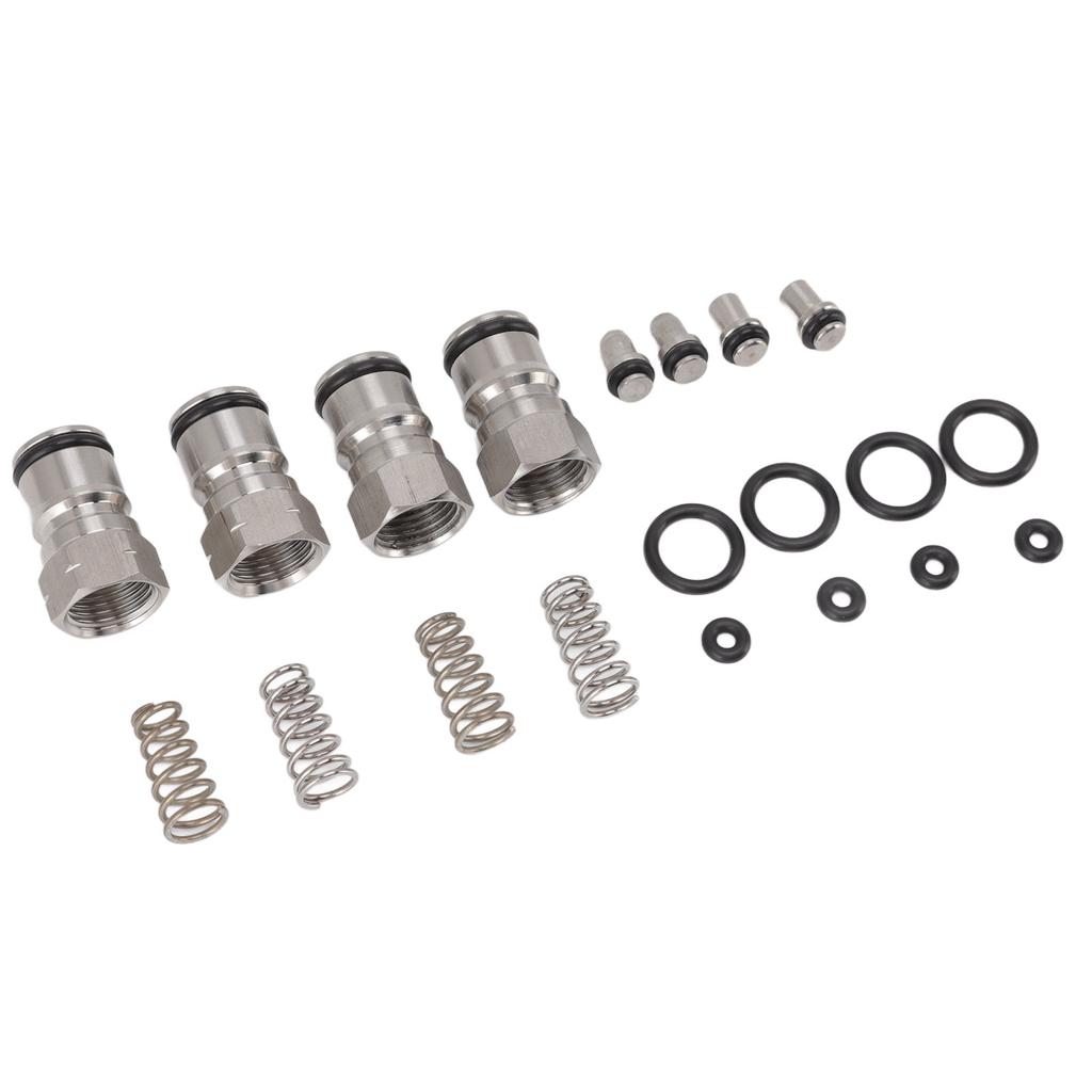 Kugelsperr-Keg-Anschlüsse Gas Flüssigkeit 18mm Innengewinde Edelstahl Poppet-Feder für Wein Cola Sirup