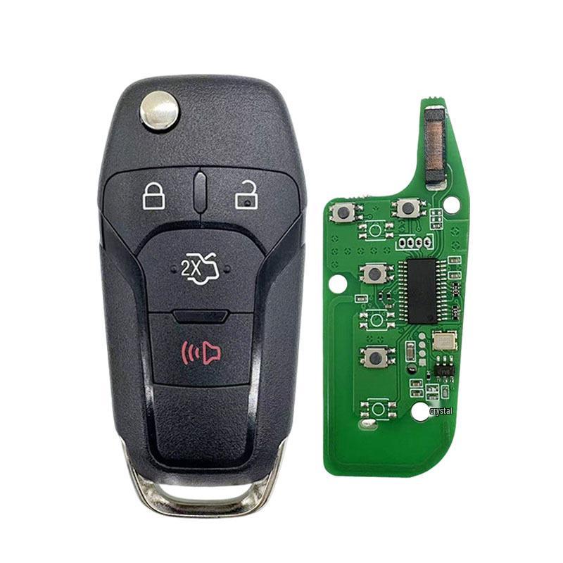The N5F-A08TAA fits Ford Focus Fusion foldable remote keys with a 315 frequency ID49 chip.