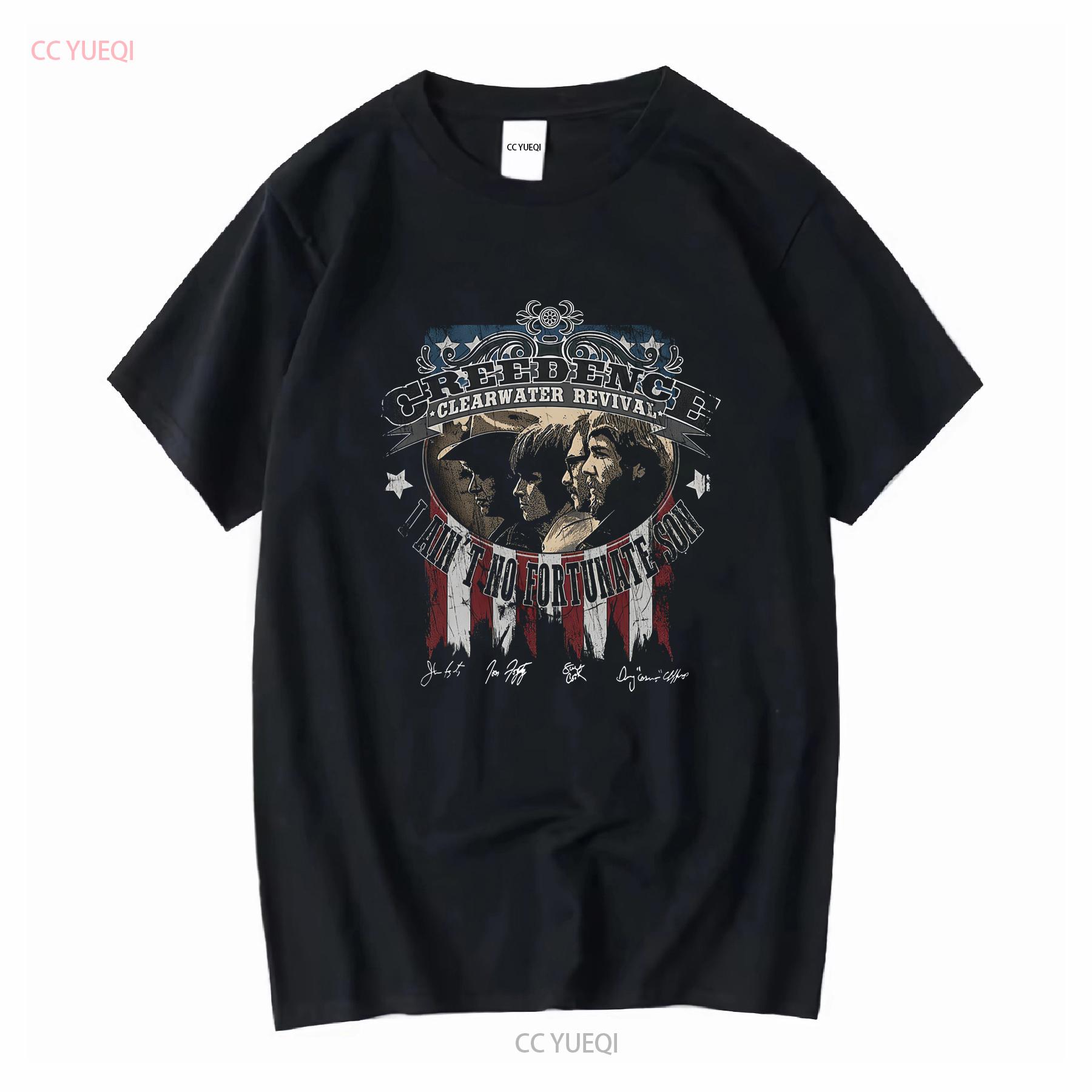 

Rare CREEDENCE CLEARWATER REVIVAL Signature S to 5XL T shirt vintage Washed Stylish homme designer clothes graphic Comfortable 4XL