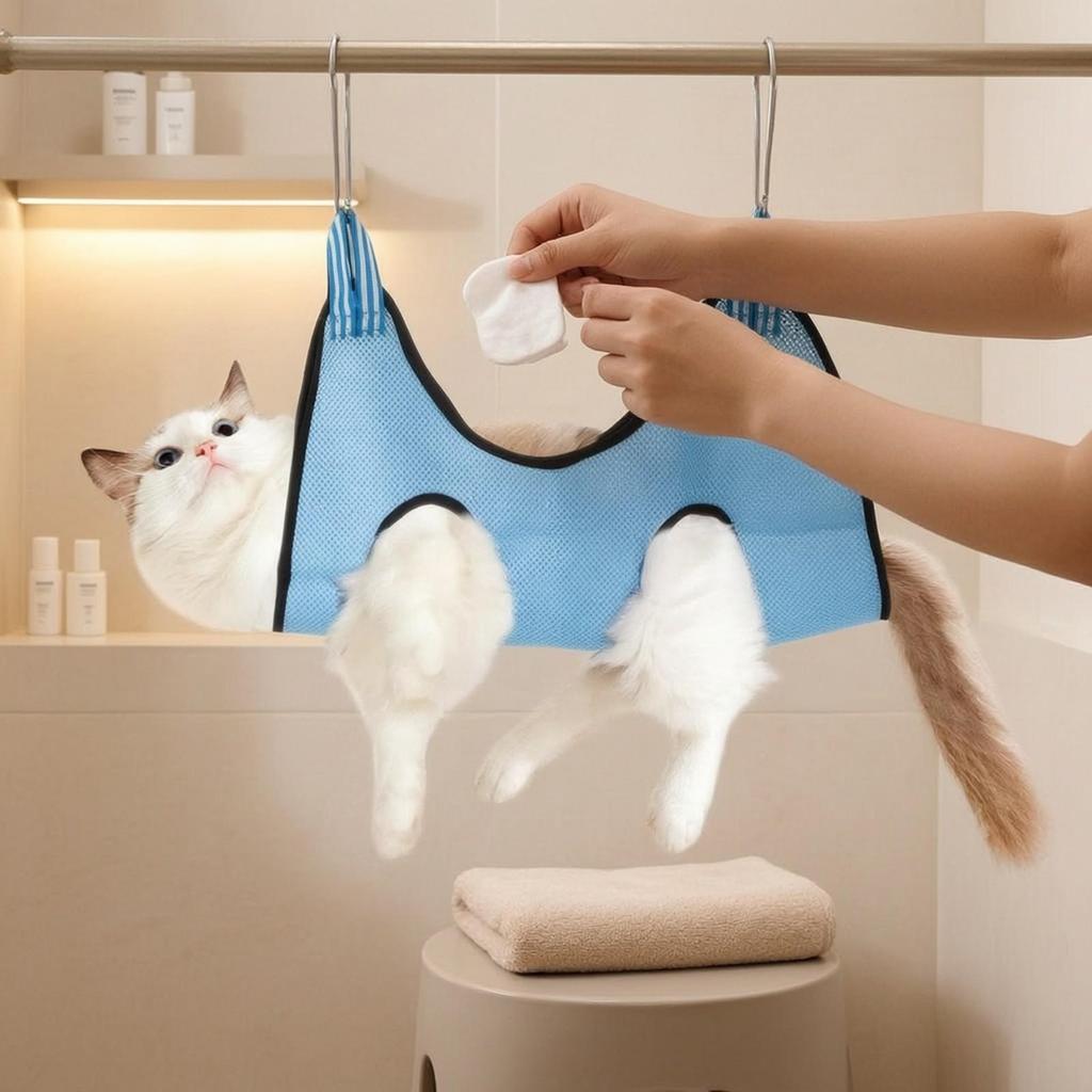Pet Grooming Suspension Sling Breathable Dog Bath Secure for Nail Trimming