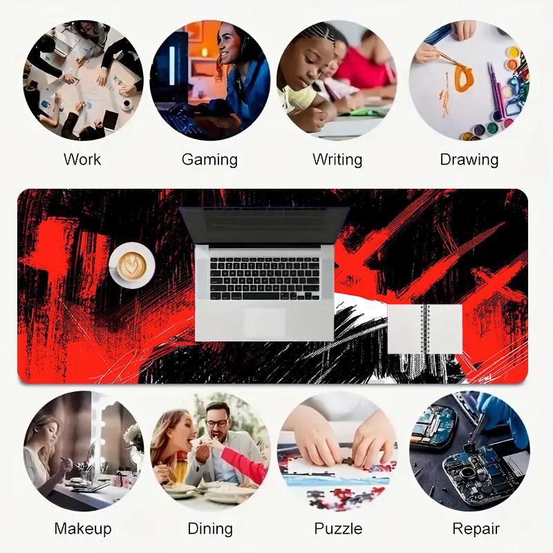 Dark Knight Xl Gaming Mouse Pad Nonslip Rubber Base Stitched Edge Waterproof Desk Mat For Pc Laptop Gamer Office Computer Accessories C927218