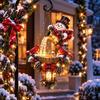 Dreamy Winter Party Ornament Christmas Garden Lantern Magic Pouring Light Hanging Ornament LED Warm Reusable Decor Glow Lighted Santa Snowman