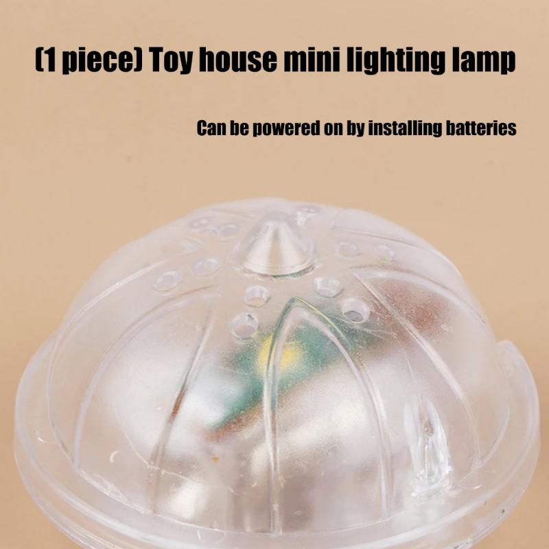 2pcs Doll House Accessory Lighting Lamp with Simple Design and Gentle Glowing Light for Kids Safe Creative Playtimes Fun