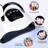 UV LED Nail Lamp for Manicure 72LEDs Gel Polish Drying Machine with Large LCD Touch Professional Smart Nail Dryer Tool
