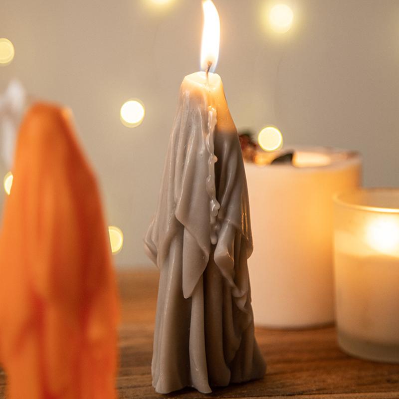 1PC Fragrance Candle Home Decorations Ghost Scented Candles Creative Solid Colors Ins Multiple Options Available