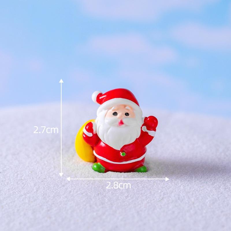 Cute Micro-landscape ChristmasOld Man Little Bear Snow Scene Crystal Ball Decorative AccessoriesDesktop Small Ornaments