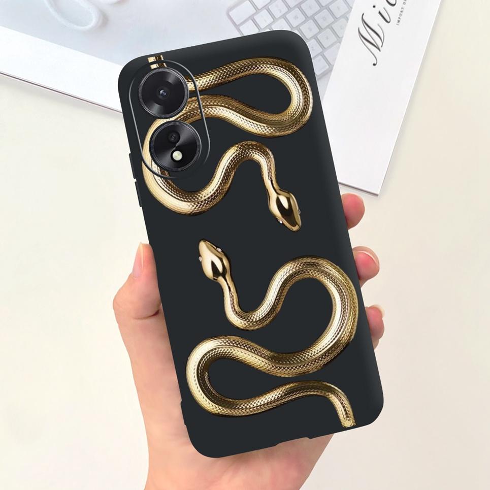 For OPPO A17 A17K Phone Case Flower Astronaut  Soft Silicone Matte Cover For Coque OPPOA17 OPPOA17K A 17 17K Fundas Shockproof