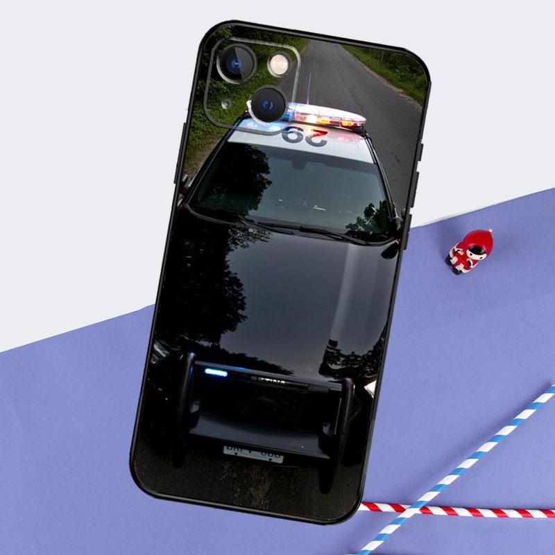 

police car Phone Case For iPhone 16 Pro Max 11 13 14 15 Pro Max 12 Mini XR 16 15 Plus 16e Back Cover iPhone 12 mini
