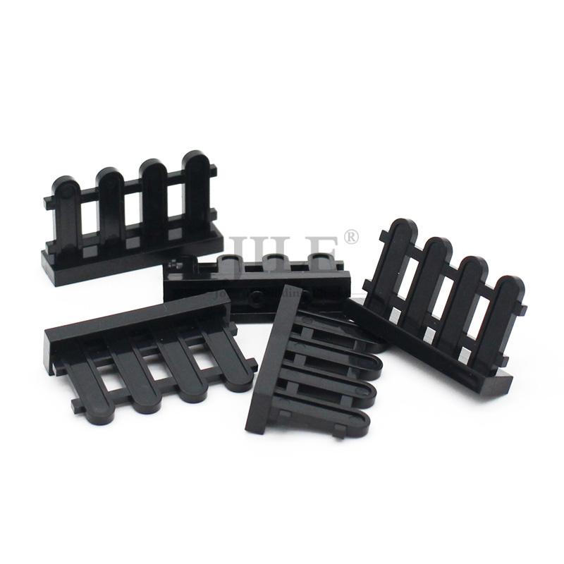 10 Stück Moc 33303 Zaun 1x4x2 Palisade Pfosten Bausteine Ziegel DIY Kompatibel Stadt Einheit Straßenansicht Baut Teilchen Spielzeug